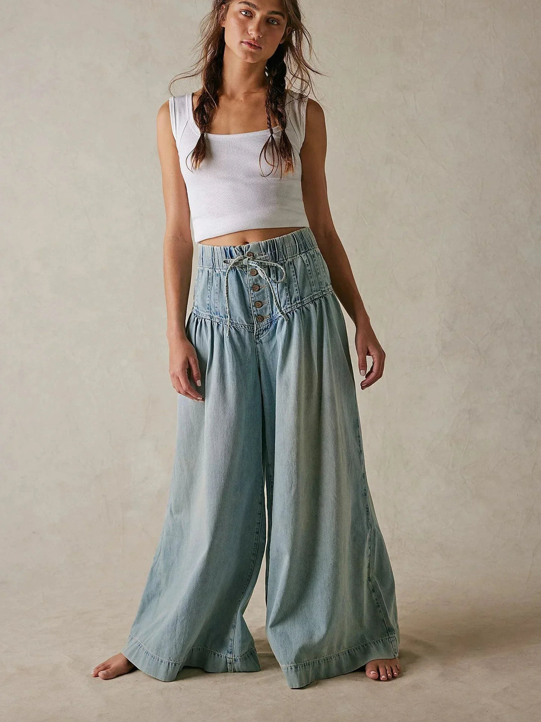 Aria Women’s Pull-On Chambray Jeans