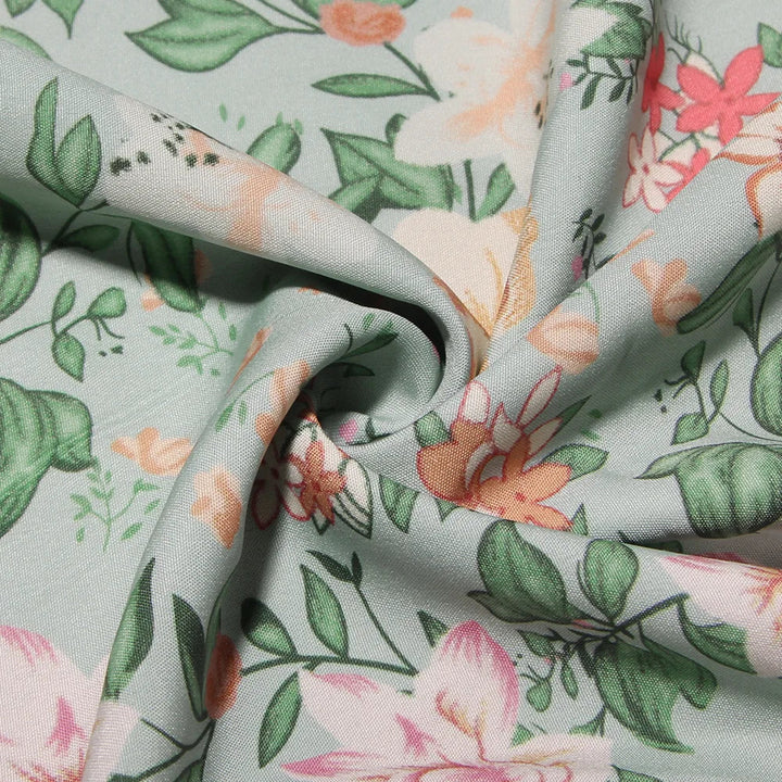 Meadow Muse Floral Corset Midi Dress