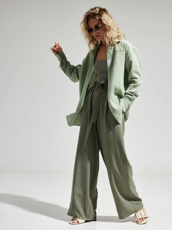 Valencia Crinkled Cotton Summer Shirt