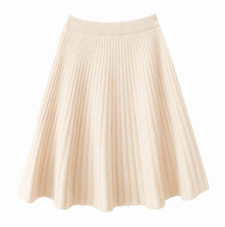 Célestine Merino Pleated Mini Skirt