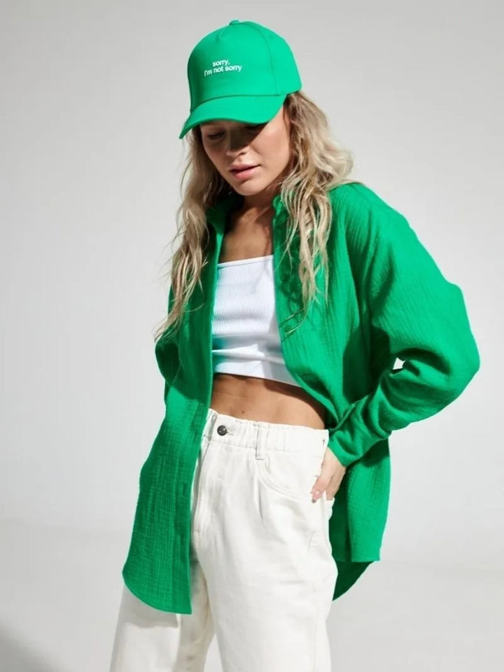 Valencia Crinkled Cotton Summer Shirt