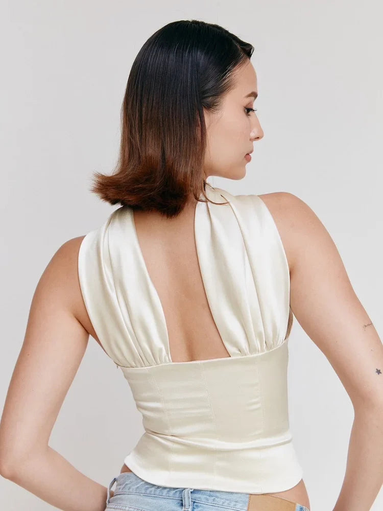 Vesper Strapless Satin Feel Tube Top