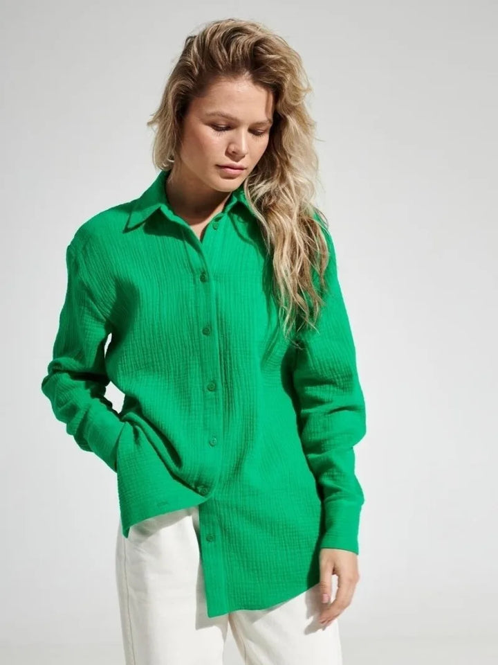 Valencia Crinkled Cotton Summer Shirt
