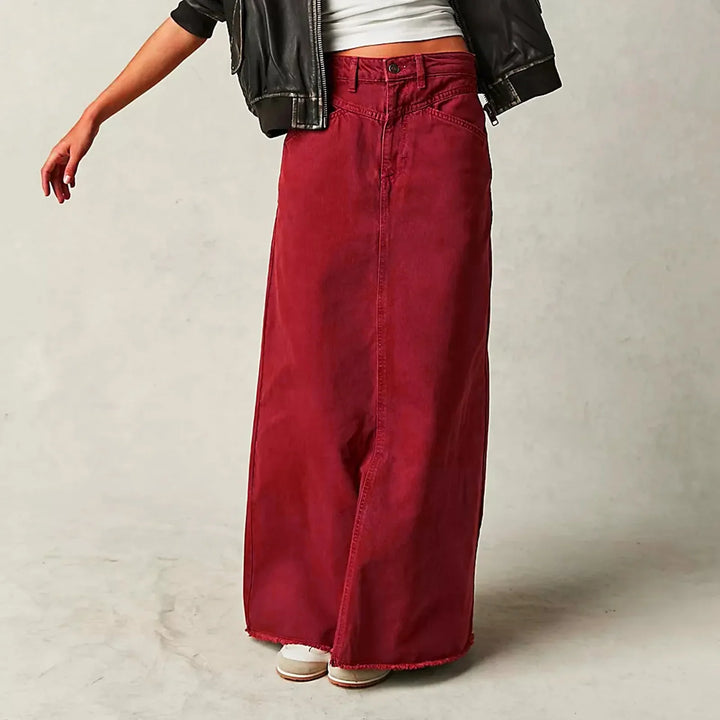 Marcella Vintage Denim Maxi Skirt