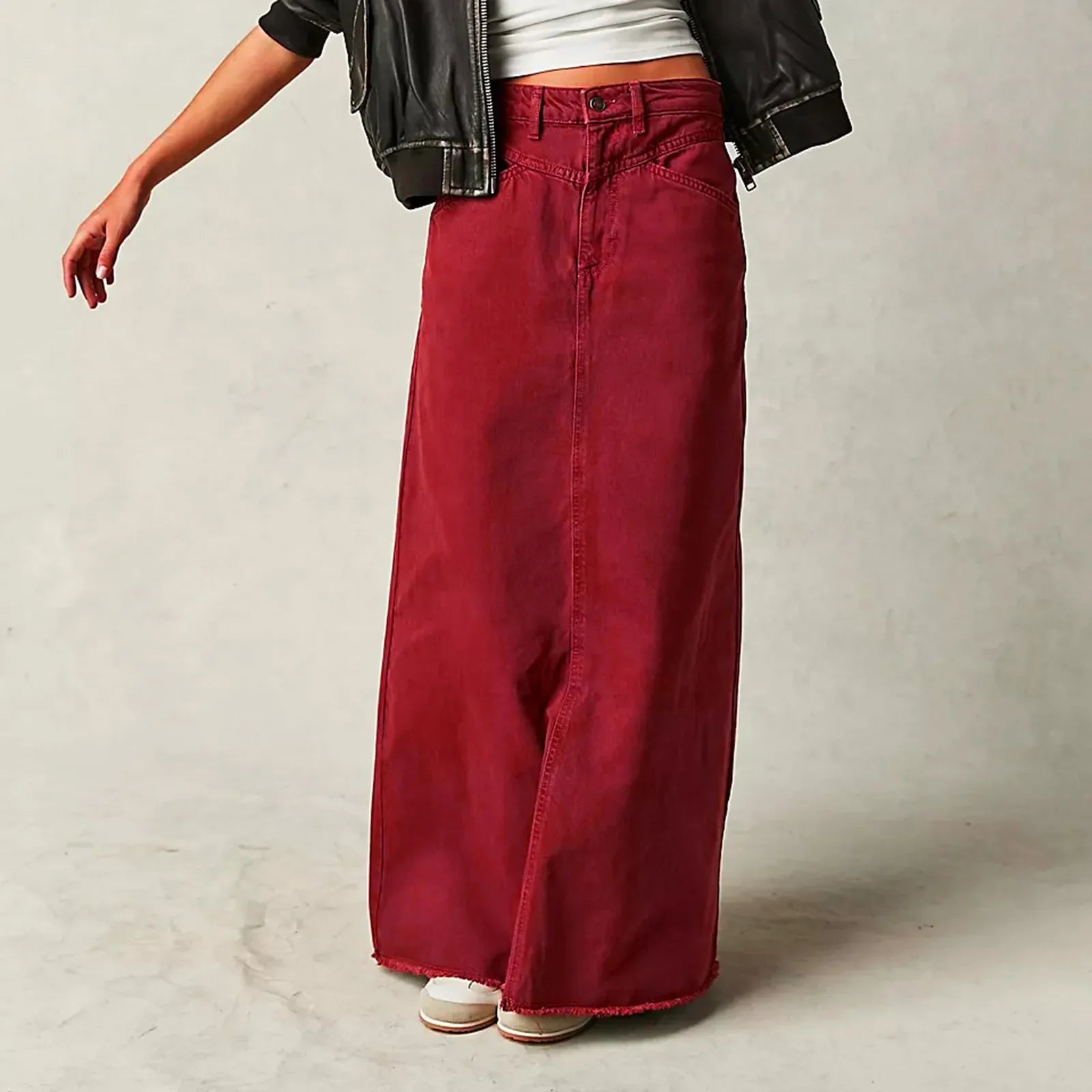 Marcella Vintage Denim Maxi Skirt
