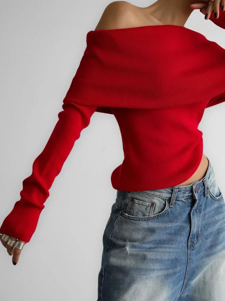 Valina Off Shoulder Knit Top
