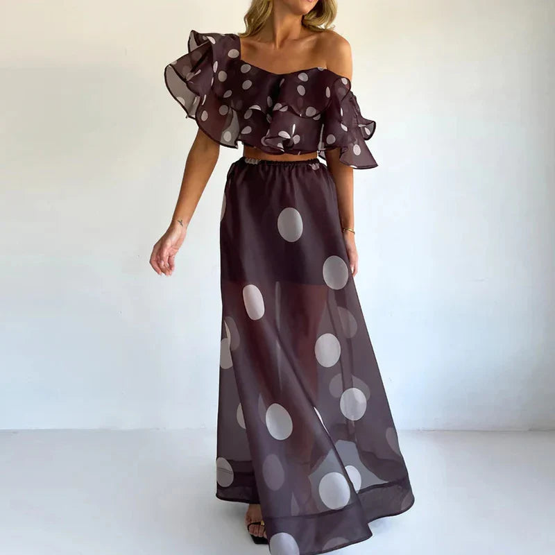 Isla Sheer Polka Dot Set