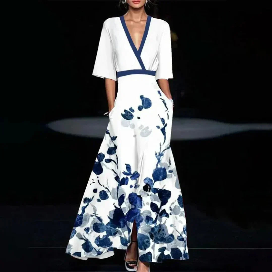 Jessica Elegant Floral Evening Dress
