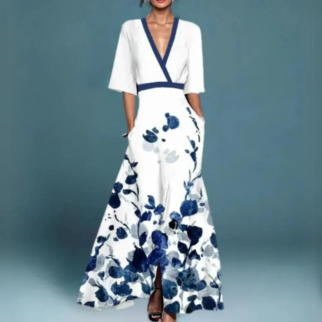Jessica Elegant Floral Evening Dress