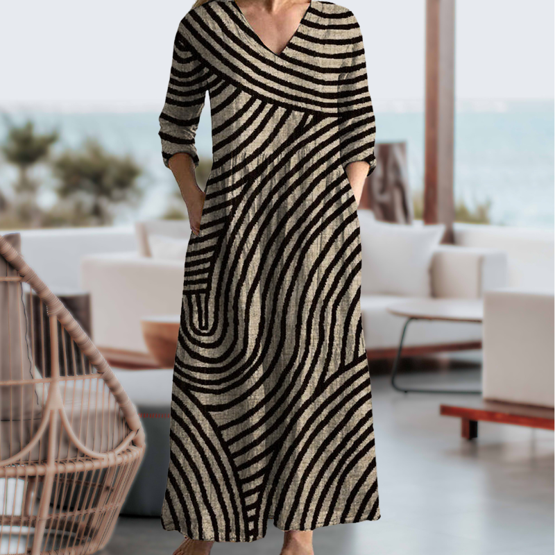 Bonnie Vintage Striped Dress