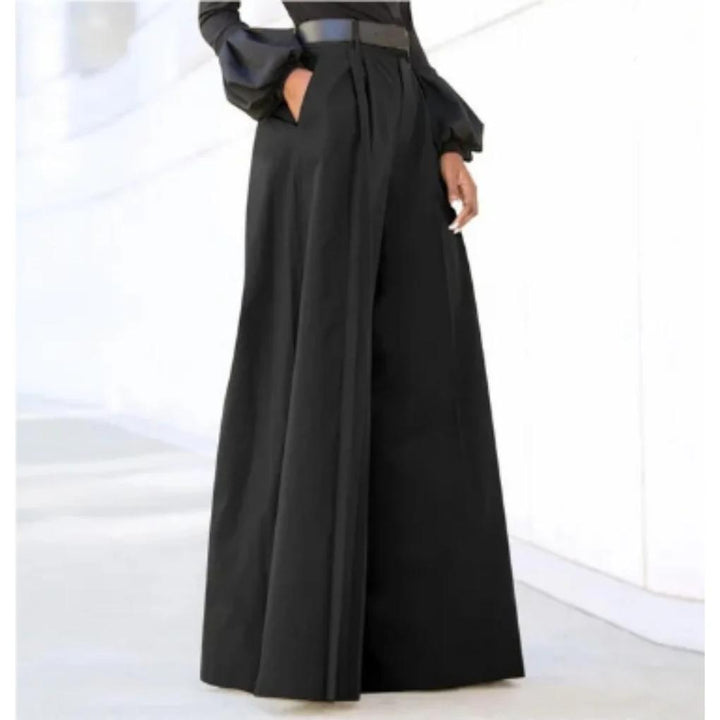 Solid-Colour Wide-Leg Women’s Trousers