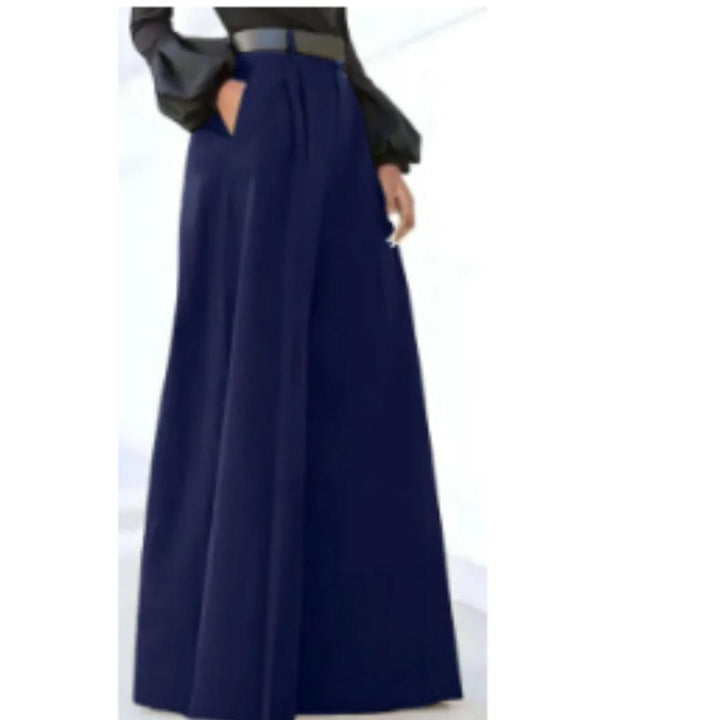 Solid-Colour Wide-Leg Women’s Trousers