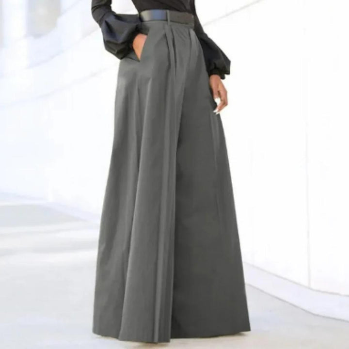 Solid-Colour Wide-Leg Women’s Trousers
