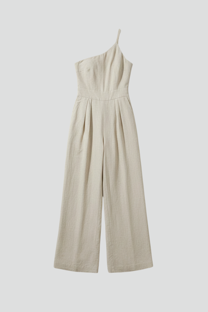 Mia One-Shoulder Wide-Leg Jumpsuit