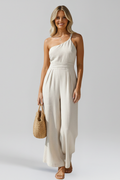 Mia One-Shoulder Wide-Leg Jumpsuit