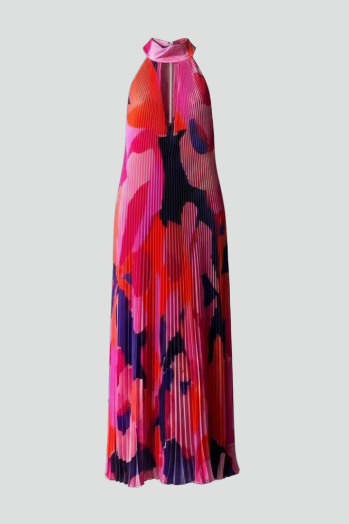 Darcey Women’s Sleeveless Pleated Skirt Maxi Dress