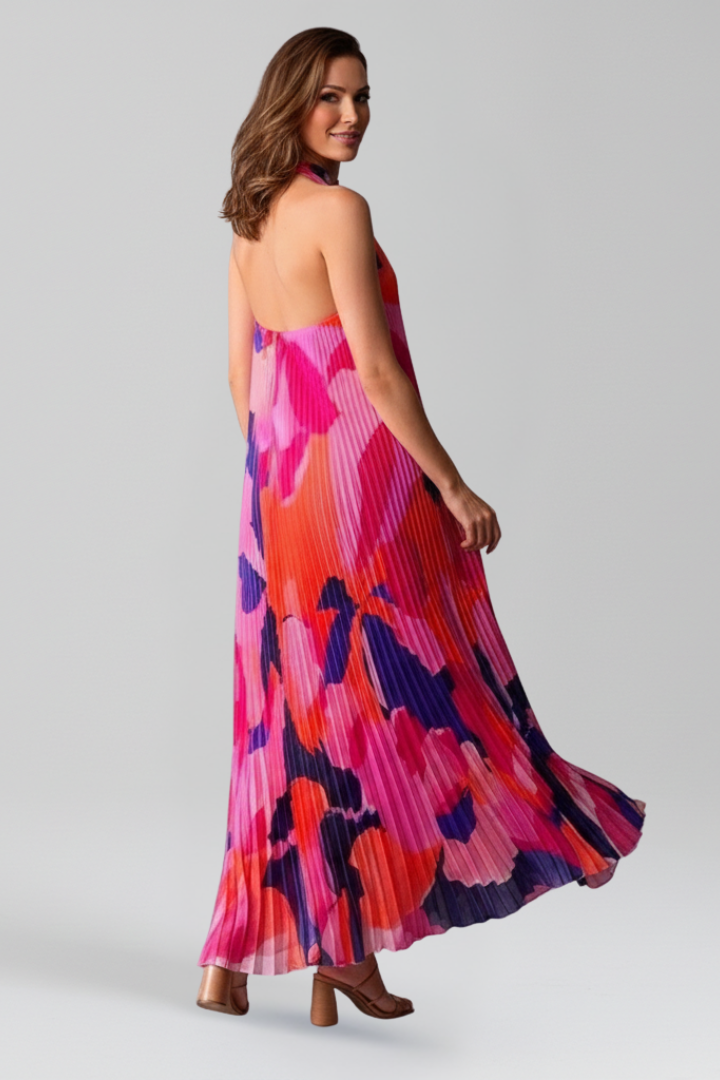 Darcey Women’s Sleeveless Pleated Skirt Maxi Dress