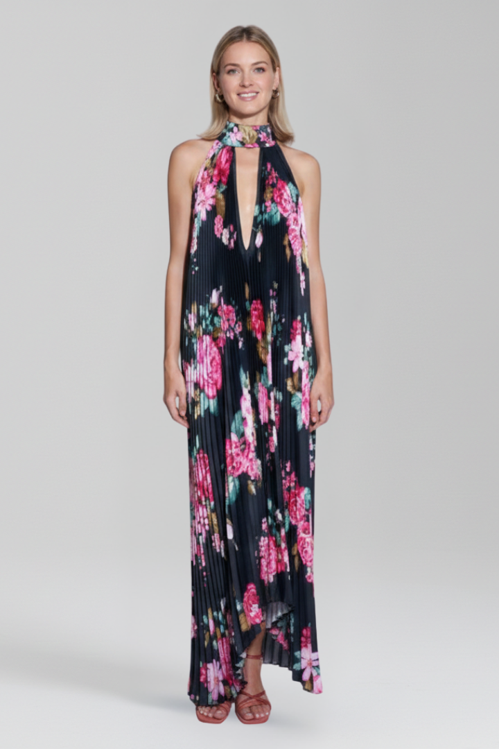 Darcey Women’s Sleeveless Pleated Skirt Maxi Dress