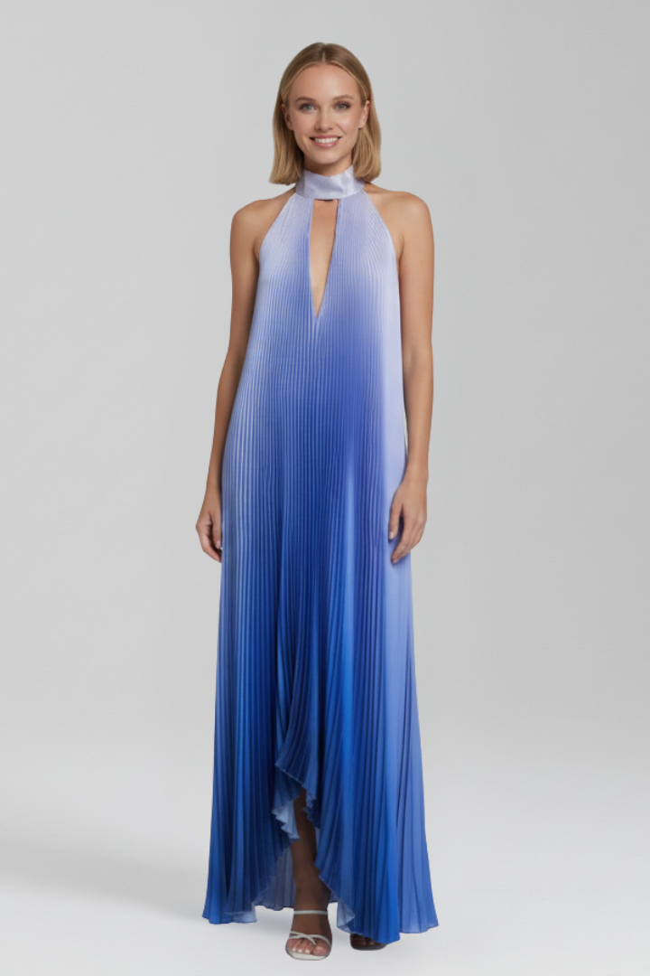 Darcey Women’s Sleeveless Pleated Skirt Maxi Dress