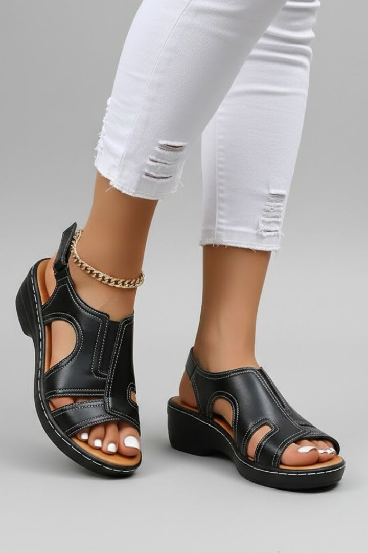 Isabella | Women’s Platform Open Toe Cutout Sandals
