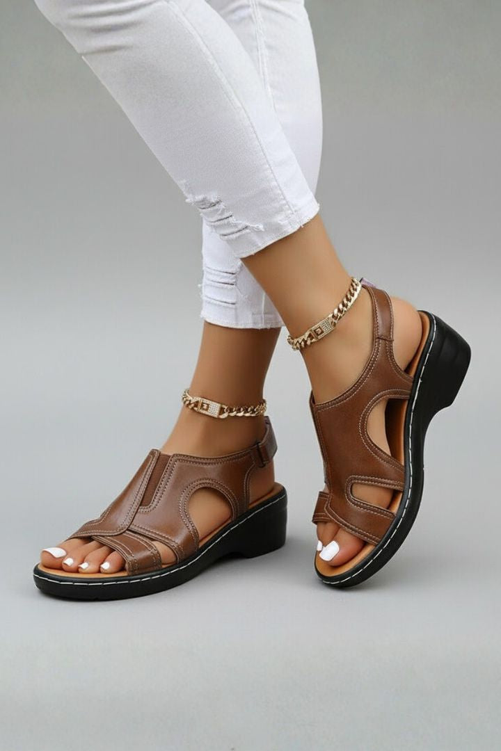 Isabella | Women’s Platform Open Toe Cutout Sandals