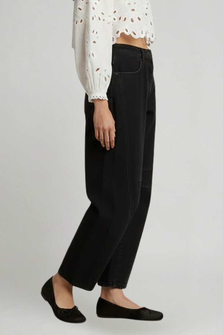 Julia High-Waist Stretch Wide-Leg Denim Jeans