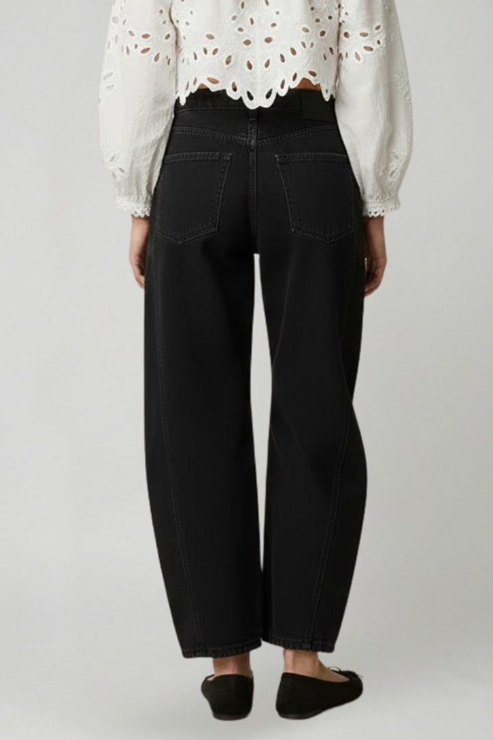 Julia High-Waist Stretch Wide-Leg Denim Jeans
