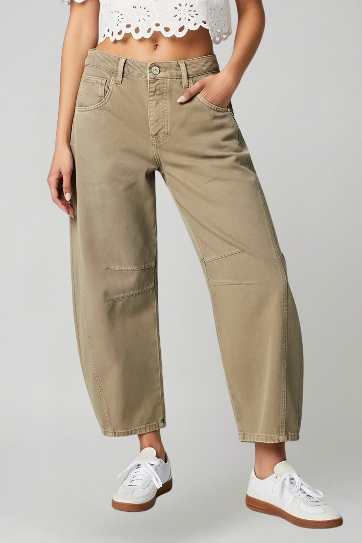 Julia High-Waist Stretch Wide-Leg Denim Jeans