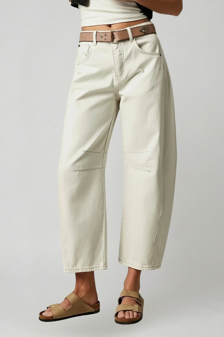 Julia High-Waist Stretch Wide-Leg Denim Jeans