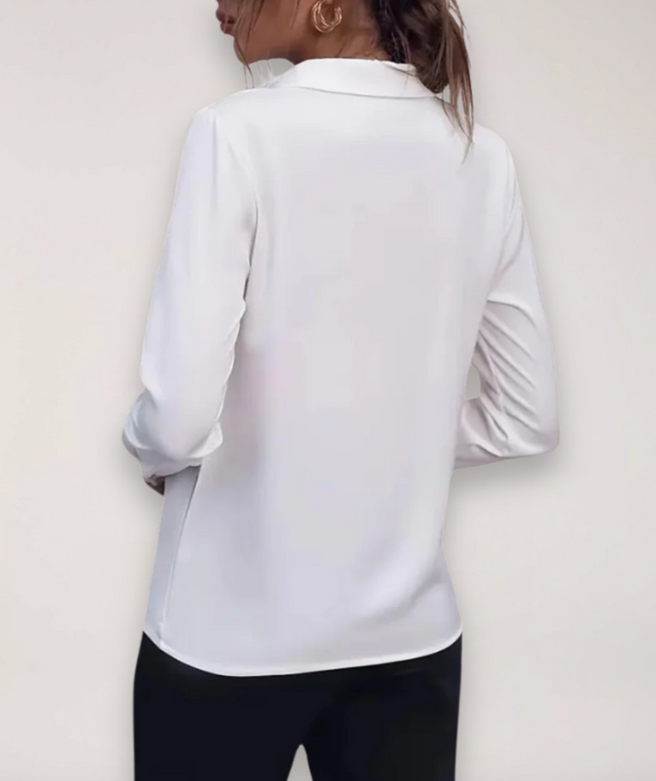 Evelisse Button Front Office Blouse