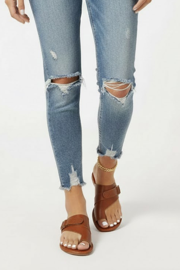 Madeline Summer Sandals with Buckle Finish