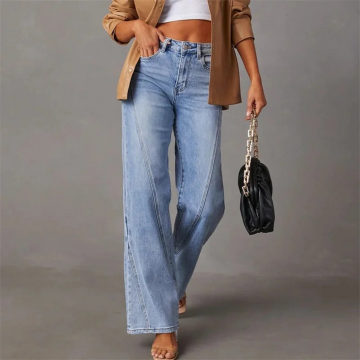 Marcella High Waist Wide Leg Straight Jeans