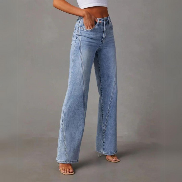 Marcella High Waist Wide Leg Straight Jeans