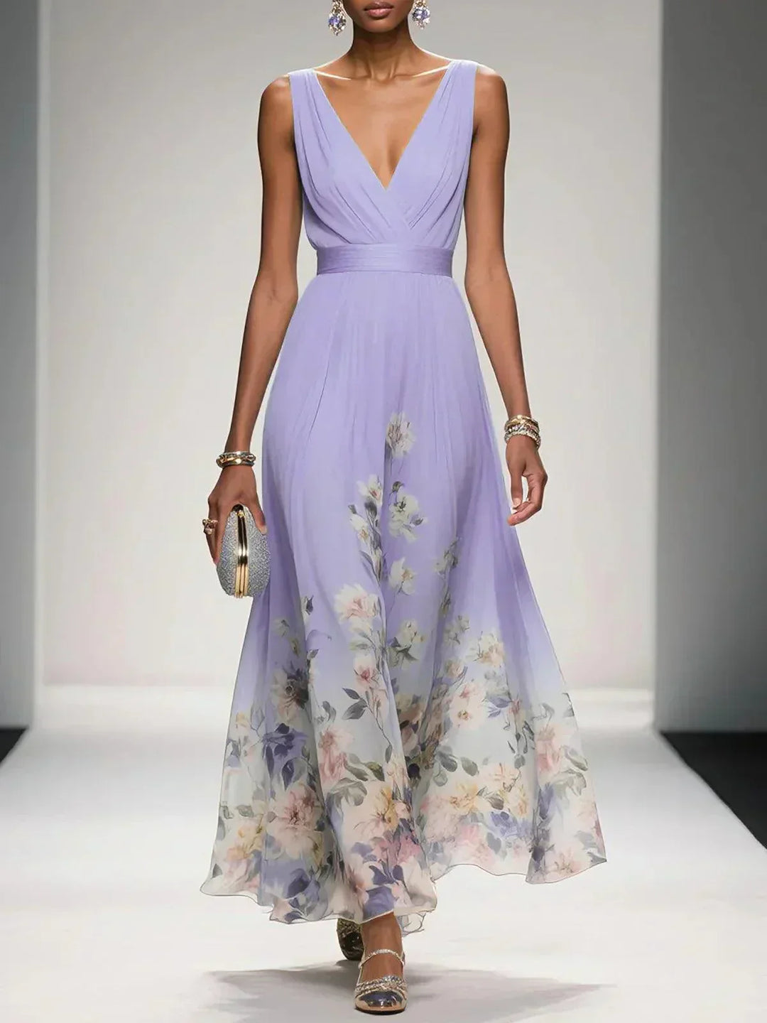 Rosalie Floral Guest Maxi Dress
