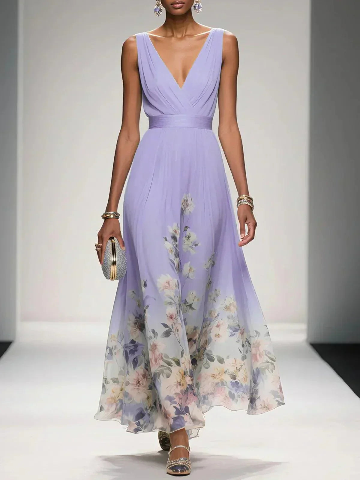 Rosalie Floral Guest Maxi Dress