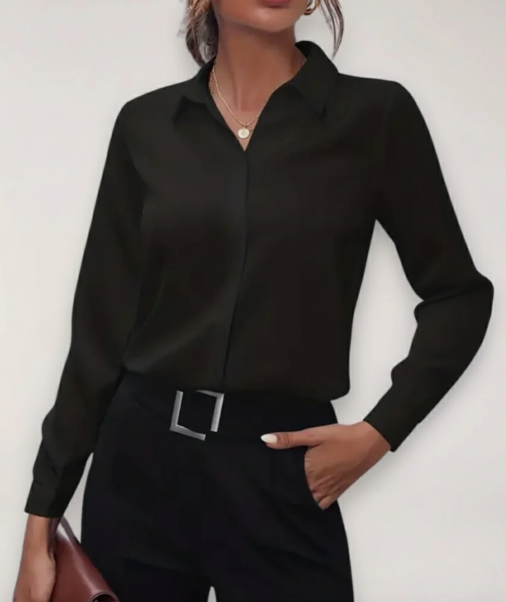 Evelisse Button Front Office Blouse