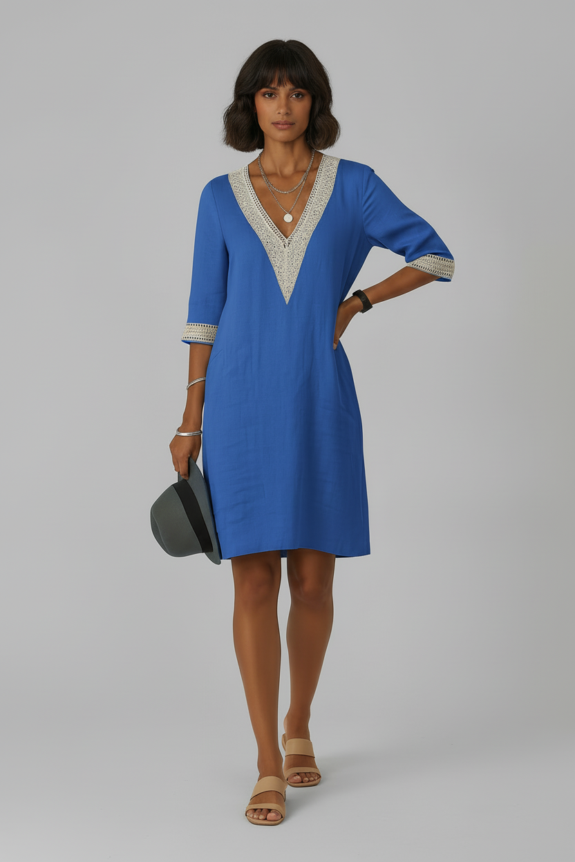 Women’s Linen Summer Dress | Breathable Midi Style | Effortless Fit