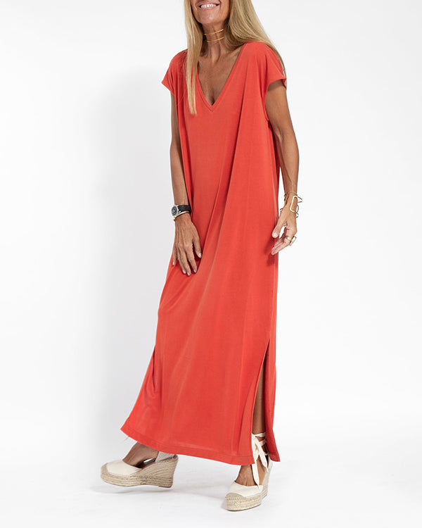 Coral Maxi Dress