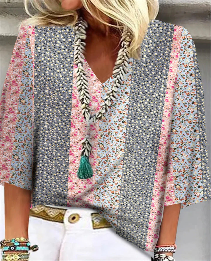Mosaic Floral Top