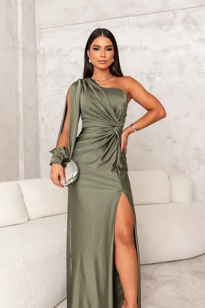 Theresa Elegant One-Shoulder Evening Dress