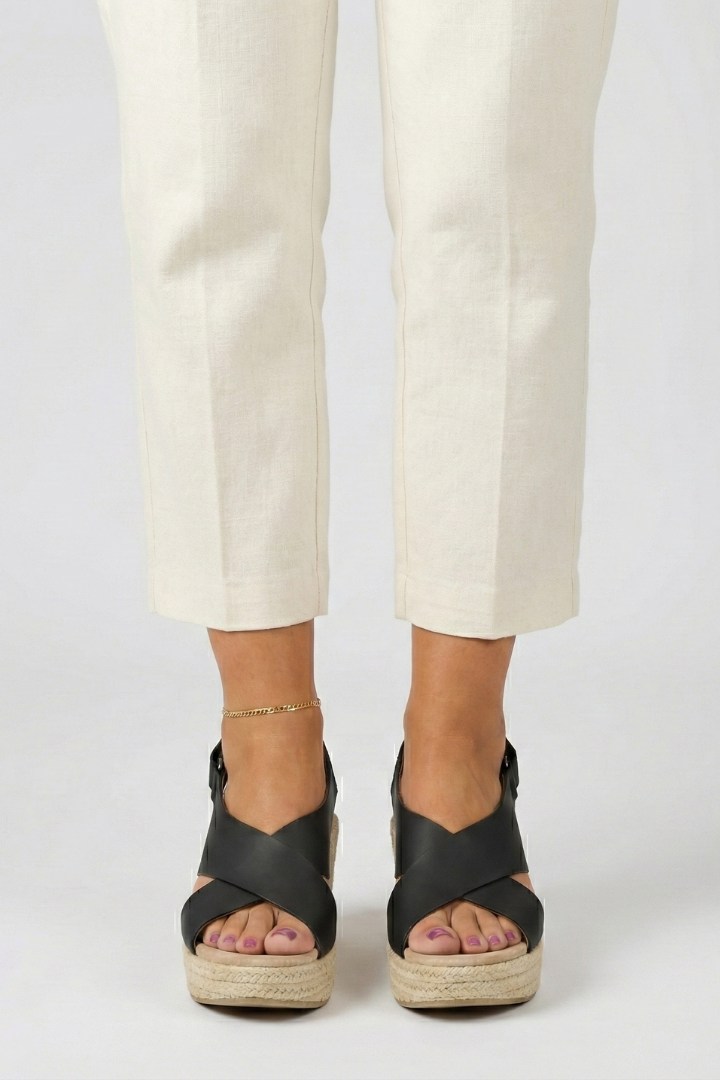 Lydia Wedge Crossover Slingback Sandals