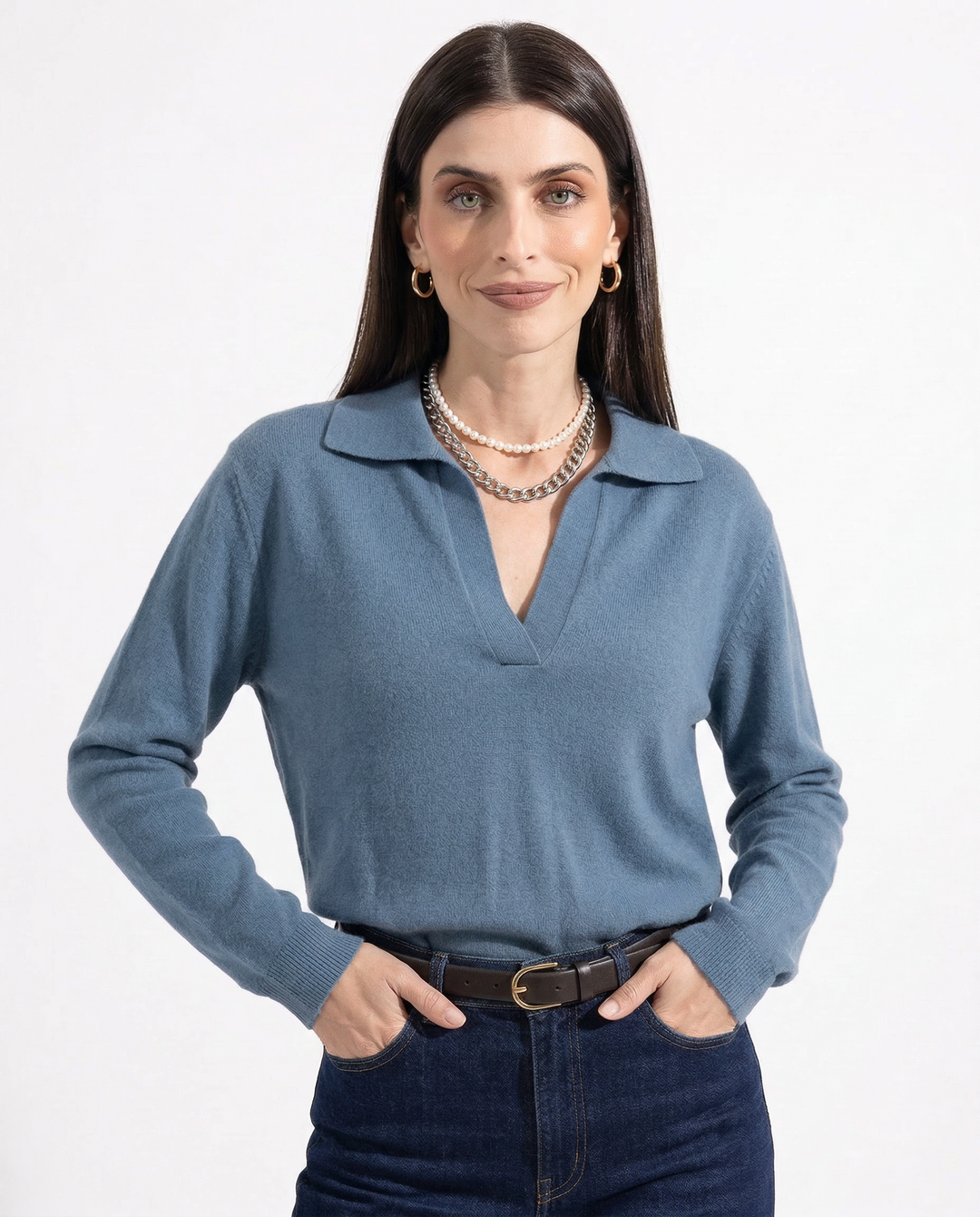 Roma Cotton Knit Polo