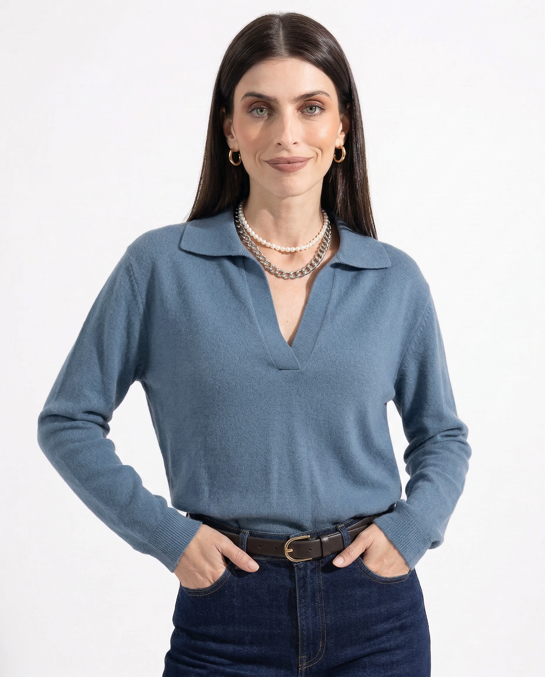Roma Cotton Knit Polo