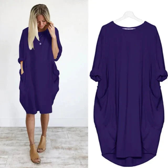 Gina Elegant Pocket Dress