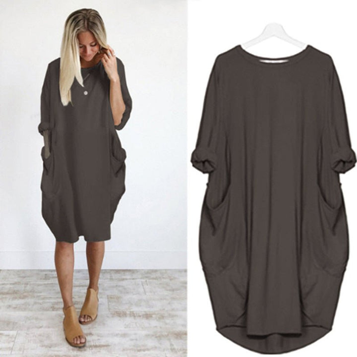 Gina Elegant Pocket Dress