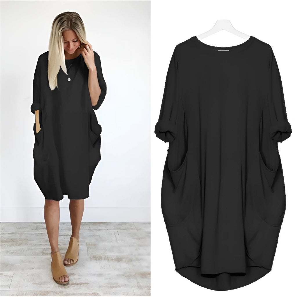 Gina Elegant Pocket Dress