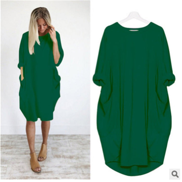 Gina Elegant Pocket Dress