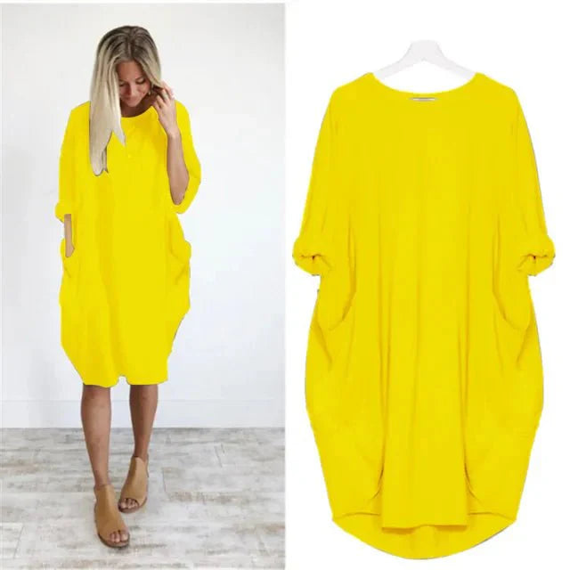 Gina Elegant Pocket Dress