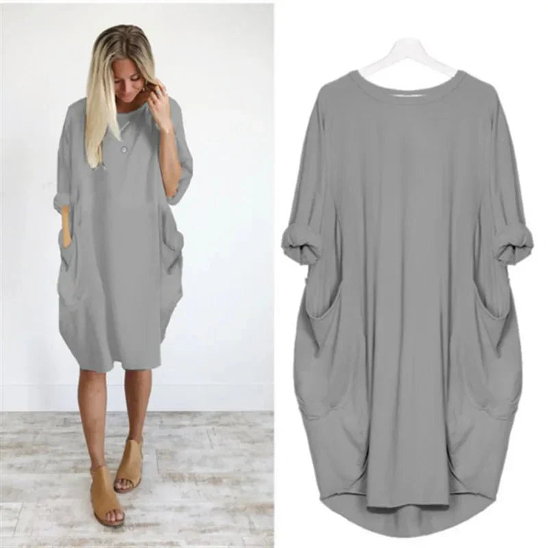Gina Elegant Pocket Dress
