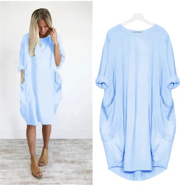 Gina Elegant Pocket Dress